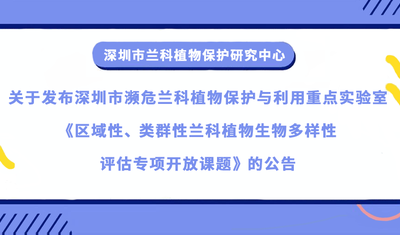 深圳市濒危球盟会官网入口植物保护与利用重点实验室关于区域性、类群性球盟会官网入口植物生物多样性评估专项开放基金批准立项的通知公示